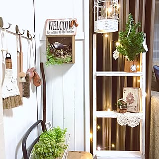棚/トランプ柄/百均ツリーをリメイク/ラダーDIY/パーテーションDIY/綺麗な光...などのインテリア実例 - 2016-11-29 06:37:41