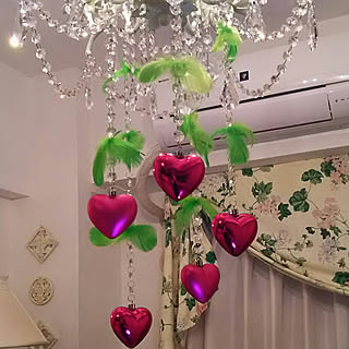 壁/天井/シャンデリア♡/クリスマスツリーをイメージ❤️/ディスプレイ/審美眼向上委員会...などのインテリア実例 - 2017-12-23 17:49:17