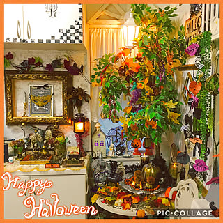 フライングタイガー/セリア/ハロウィン/ゆっくりお邪魔します(๑˃̵ᴗ˂̵)/インスタjunko3571...などのインテリア実例 - 2019-10-20 10:05:06