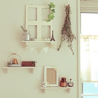 セリア/DIY/ハンドメイド/飾り棚/リメイク...などのインテリア実例 - 2015-06-14 00:06:06