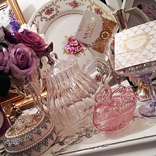 棚/ガラス/アンティーク/エレガント/食器...などのインテリア実例 - 2014-09-20 23:41:36