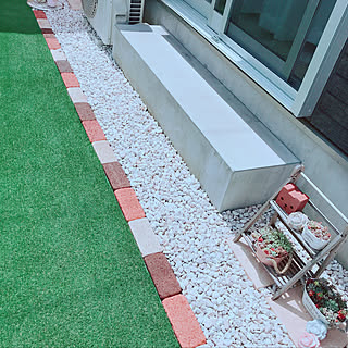 庭 人工芝のおしゃれなインテリアコーディネート レイアウトの実例 Roomclip ルームクリップ