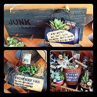 多肉植物 手作りピックのインテリア実例 Roomclip ルームクリップ