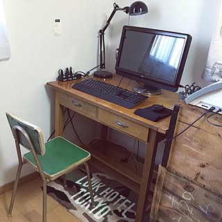 机/予定は未定/椅子のリメイク考えて早半年/こだわりはキーボードだけ/玄関マット...などのインテリア実例 - 2015-11-04 13:30:14