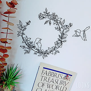 ワイヤーアート 花のある暮らしのインテリア実例 Roomclip ルームクリップ