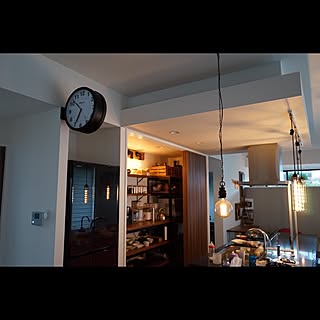 キッチン/DULTON時計/カフェ風/パントリー/インダストリアル...などのインテリア実例 - 2016-08-21 22:34:46