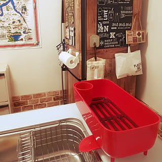 キッチン/スマートホーム/ニトリ/ディッシュラック/水切りかご...などのインテリア実例 - 2018-07-12 22:37:48