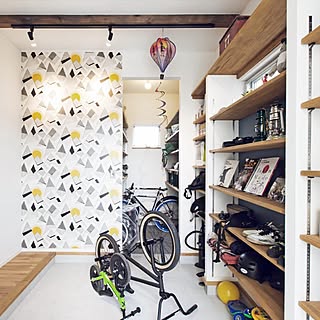 アクセントクロス シューズインクローゼットのインテリア実例 Roomclip ルームクリップ