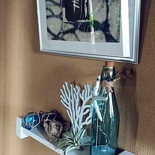 壁/天井/ペットと暮らす家/いつもいいねやコメありがとうございます♡/みなさんの素敵なインテリアに癒されてます/カリフォルニアスタイルに憧れる...などのインテリア実例 - 2017-04-15 07:32:55