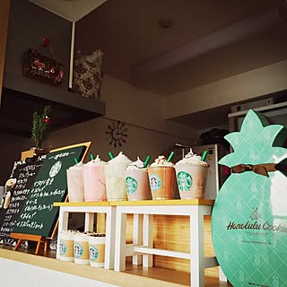 キッチン/フラペチーノ/カフェ風/スターバックス/スタバ♡LOVE...などのインテリア実例 - 2016-02-08 13:26:44