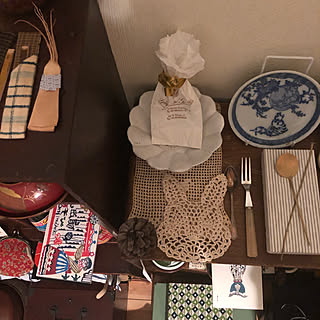 京都かわいいモノ探検隊/丹波布菓子きり入れ/渡りの更紗/ちんぎれやがま口/骨董の塗り椀...などのインテリア実例 - 2019-05-14 06:59:16