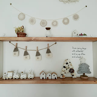 棚/クリスマス/20171122/ナチュラル/いいね&フォローありがとうございます☆...などのインテリア実例 - 2017-11-22 21:18:07