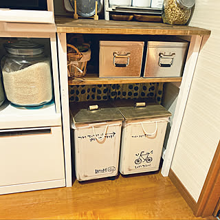 無印/ステンシル/一斗缶リメイク/資源ごみ置き場/かめらまーく消し...などのインテリア実例 - 2019-12-09 19:21:47