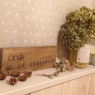 バス/トイレ/ドライフラワー/くるカラ/板壁風壁紙/端材消費のインテリア実例 - 2013-12-19 21:15:13