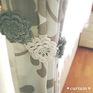 リビング/カーテン/ハンドメイド/カーテンタッセル/76組...などのインテリア実例 - 2016-04-11 09:35:08