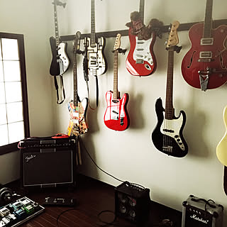 エレキベースのインテリア実例 Roomclip ルームクリップ