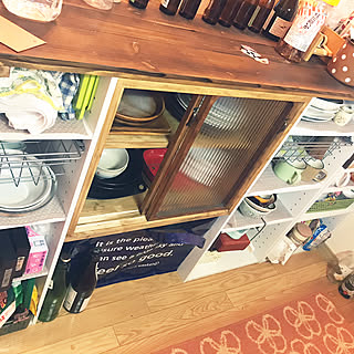 キッチン/DIY/食器棚/カラーボックス/ハンドメイド...などのインテリア実例 - 2020-01-10 18:37:11