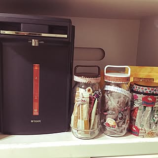 キッチン/海苔の入れ物リメイク/コーヒーグッズ/セリア/DIY...などのインテリア実例 - 2016-05-30 12:40:01
