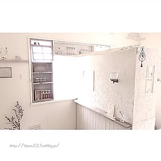 部屋全体/3COINS/グレー/レンガシート/ボンヌママン...などのインテリア実例 - 2016-08-20 06:58:01