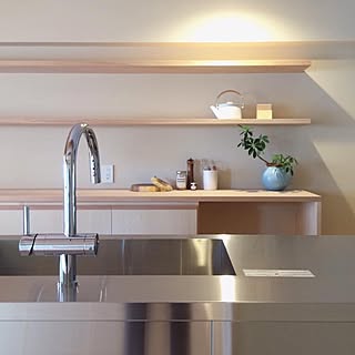 キッチン/琺瑯ポット/シーエッチ建築工房/ステンレスキッチン/サンワカンパニー キッチン glad45...などのインテリア実例 - 2016-10-02 22:37:10