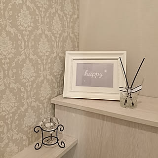 アクセントクロス ダマスク柄のインテリア実例 Roomclip ルームクリップ