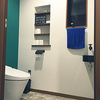 ニッチ棚 リクシルトイレのインテリア実例 Roomclip ルームクリップ