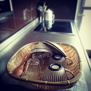 キッチン/ダイソー/和風/ナチュラルも男前も好き/竹かご...などのインテリア実例 - 2016-03-09 08:34:06