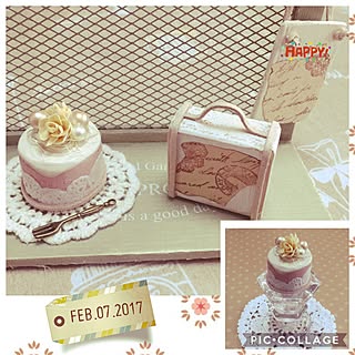 机/いいね♪いつもありがとうございます❤️/お返事遅くなったらごめんなさいっ/RCの出会いに感謝♡/押し逃げばかりでごめんなさい...などのインテリア実例 - 2017-02-07 12:00:19