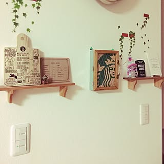 壁/天井/こんな私にいいねありがとうございます/不器用なくせにとりあえずやりたい人。/センスが欲しい!/これでいいのか...などのインテリア実例 - 2017-02-08 01:02:17