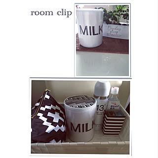 リビング/粉ミルク缶/白黒グレー/白黒病/白黒雑貨...などのインテリア実例 - 2016-04-11 16:51:27