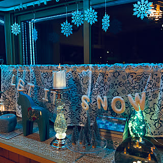 シルバーインテリア/ブルーインテリア/雪積もらない/雪降らない/出窓ディスプレイ...などのインテリア実例 - 2020-01-22 19:05:06