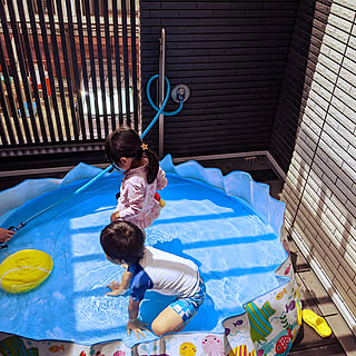 ビニールプール プール遊びのインテリア実例 Roomclip ルームクリップ