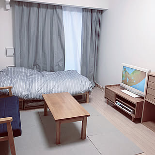 ソファ/ニトリ/1K/1K 1人暮らし/テレビ台...などのインテリア実例 - 2020-01-18 15:48:22