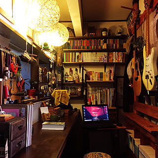 100均 ギタースタンドのインテリア実例 Roomclip ルームクリップ