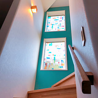 階段アクセント壁紙のインテリア実例 Roomclip ルームクリップ