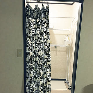 100均 間仕切りカーテンのインテリア実例 Roomclip ルームクリップ
