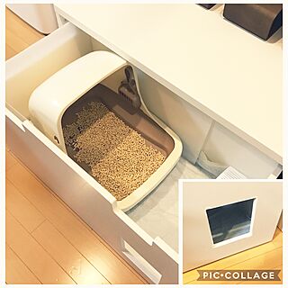 Ikea 猫トイレカバーのインテリア実例 Roomclip ルームクリップ
