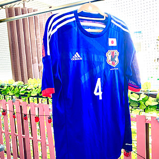 バス/トイレ/4年前は本田推しでした。/すのこフェンス/samurai blue/ワールドカップ2018...などのインテリア実例 - 2018-07-03 06:40:36