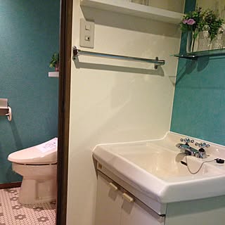 バス/トイレ/洗面台DIY/洗面台リメイク/カフェ風/IKEA/ニューヨークスタイル...などのインテリア実例 - 2017-03-25 18:09:21