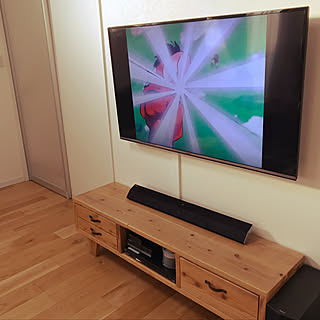 配線隠し 壁掛けテレビのインテリア実例 Roomclip ルームクリップ