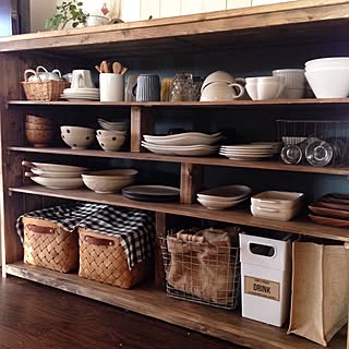 キッチン/食器棚DIY/コンテスト参加中/キッチン/インスタ→chii_neのインテリア実例 - 2015-11-11 11:19:36