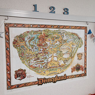 地図 ディズニーのインテリア実例 Roomclip ルームクリップ
