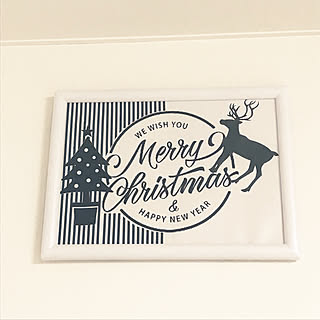 壁/天井/額縁DIY/クリスマスディスプレイ/クリスマス/クリスマスバージョン...などのインテリア実例 - 2017-12-12 12:48:41