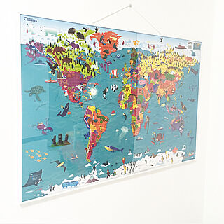 世界地図ポスターのインテリア実例 Roomclip ルームクリップ