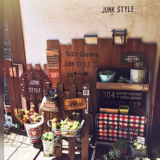 玄関/入り口/ステンシル自作/ステンシル/草刈機の刃/セリア...などのインテリア実例 - 2017-04-03 11:37:41