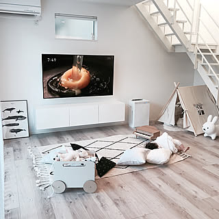 新築一戸建て 有機elテレビのインテリア レイアウト実例 Roomclip ルームクリップ