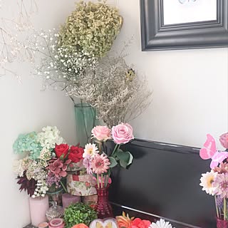 造花 東急ハンズのおしゃれなアレンジ 飾り方のインテリア実例 Roomclip ルームクリップ