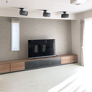 リビング/10000人の暮らし/プロジェクターEPSON/シアタールーム/スピーカー(BOSE)...などのインテリア実例 - 2018-02-24 09:57:20
