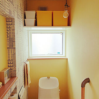 トイレ イエローの壁紙のインテリア実例 Roomclip ルームクリップ