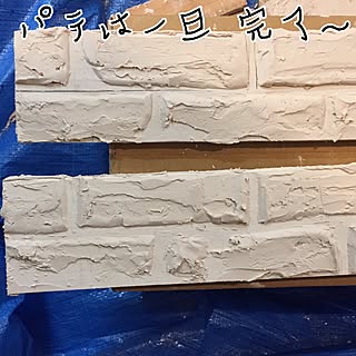 DIY/タカラ塗料 パテ/パテ造形/工程/男前インテリア...などのインテリア実例 - 2017-07-12 12:45:05